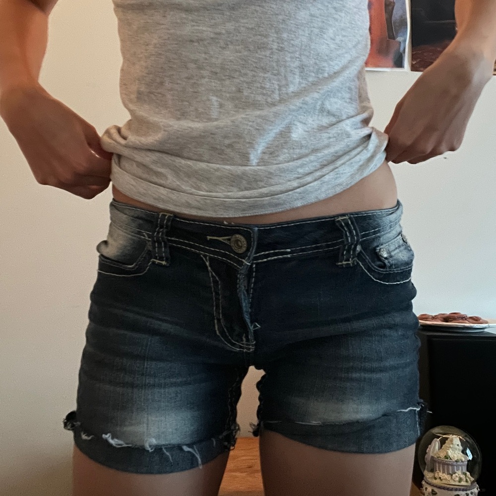 Y2k Mcbling Jean Shorts